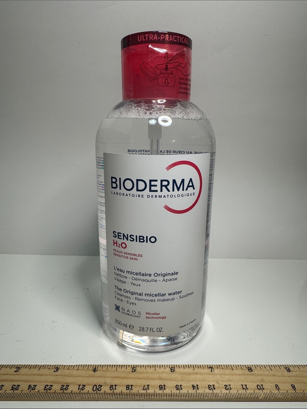NEW SEALED Bioderma Sensibio H2O Micellar Water - Clear 850 ml 28.7 Fl Oz LARGE!